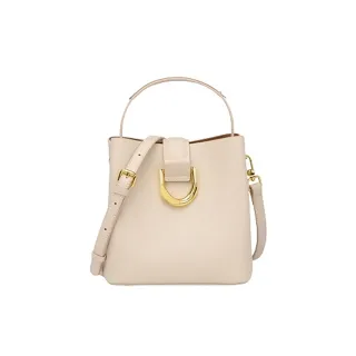 【米蘭精品】現貨+預購 真牛皮側背包真皮革單肩背包托特包手提包隨身女包包(牛皮通勤百搭搭扣4色74ca4)