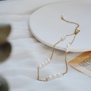 【ne jewelry & life】羅馬往事 復古法式珍珠項鏈(鎖骨鏈 頸鏈  生日禮物 送女友)