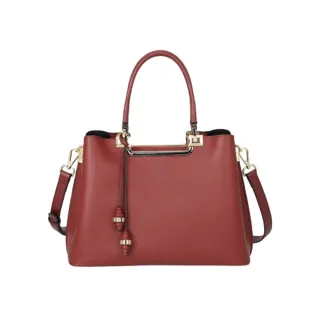 【米蘭精品】現貨+預購 真牛皮側背包真皮革單肩背包托特包手提包隨身女包包(大容量牛皮時尚流蘇3色74ca6)