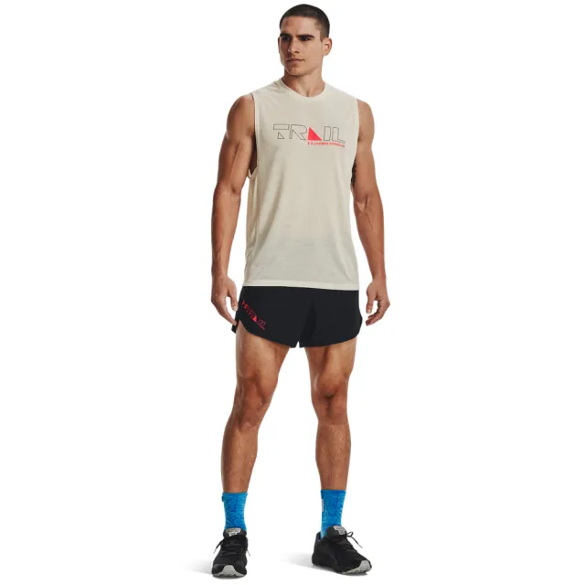 【UNDER ARMOUR】UA 男 Run Trail 背心 _1369754-279(米色)