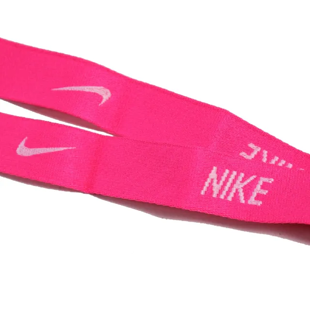 【NIKE 耐吉】識別證帶 Lanyard 桃紅色 證件帶 吊帶 工作證 掛帶(NIA1760-7NS)