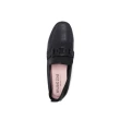 【WALKING ZONE】女 鏈型氣質莫卡辛鞋 女鞋(黑色)