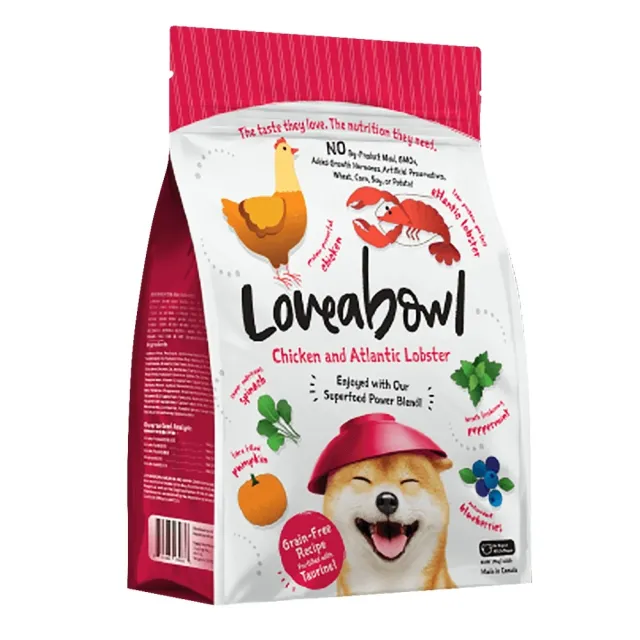 【Loveabowl 囍碗】無穀天然糧-全齡犬系列 鯡魚&鮭魚/雞肉&大西洋龍蝦/鮭魚&雪蟹 4.5kg(犬飼料/狗糧/乾糧)