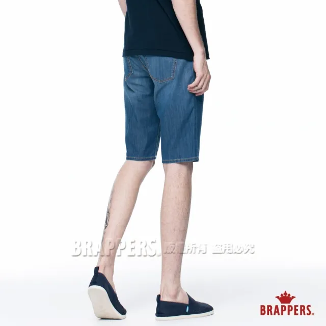 【BRAPPERS】男款 HG 高腰系列-高腰彈性天絲棉五分短褲(淺藍)