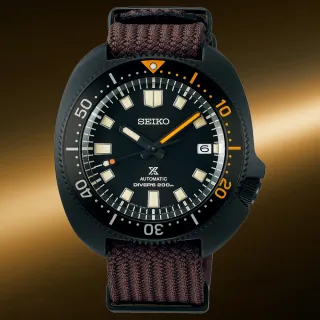 【SEIKO 精工】Prospex 1970黑潮經典復刻限量機械潛水錶-黑x咖啡/42.7mm 雙12限定(SPB257J1/6R35-01W0B)