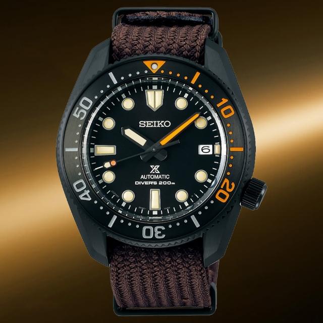 【SEIKO 精工】Prospex 1968黑潮經典復刻限量機械潛水錶-黑x咖啡/42mm 禮物(SPB255J1/6R35-01X0B)