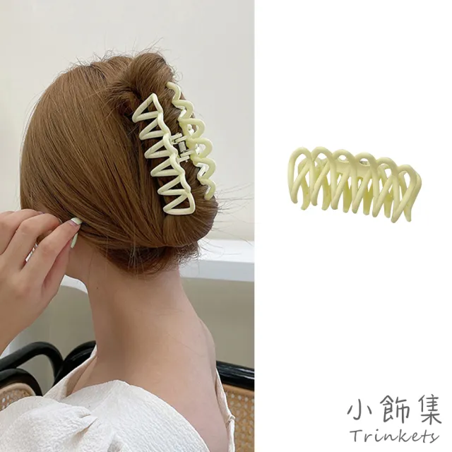 【小飾集】復古髮夾/法式復古時尚造型籬笆夾 鯊魚夾 抓夾 髮夾(4色任選)