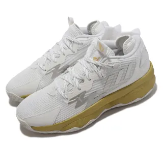 【adidas 愛迪達】籃球鞋 Dame 8 男鞋 白 銀 金 Lillard 里拉德 運動鞋 愛迪達 拳擊褲(GY1755)