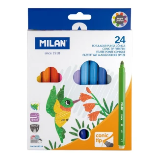 【MILAN】兒童可水洗彩色筆_細筆桿24色