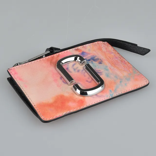 【MARC BY MARC JACOBS】THE SANPSHOT防刮皮革渲染卡片證件夾(水彩粉)