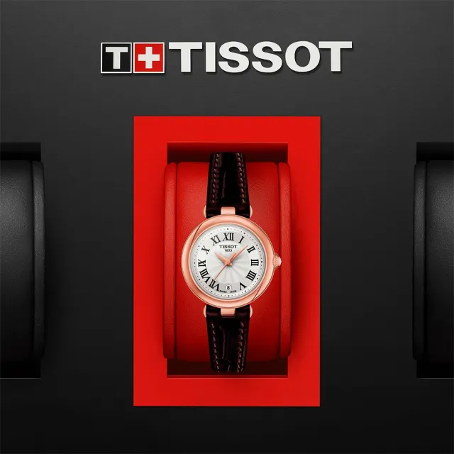 【TISSOT 天梭】官方授權 BELLISSIMA 羅馬石英女錶-26mm 開學(T1260103601300)