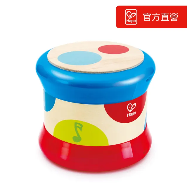 【德國Hape】滾滾樂電子音樂鼓(樂器玩具/早教玩具/啟蒙玩具/生日禮物)