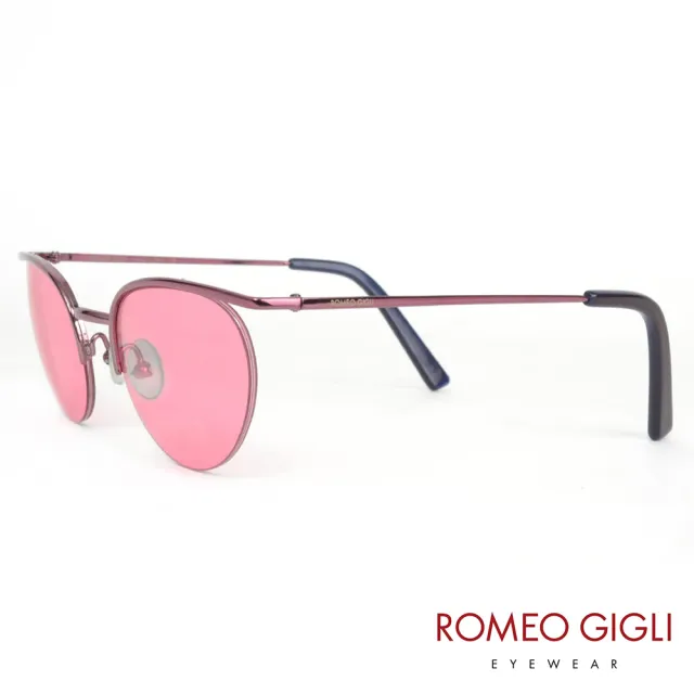 【Romeo Gigli】義大利質感金屬個性太陽眼鏡(粉-RG222-4M1)