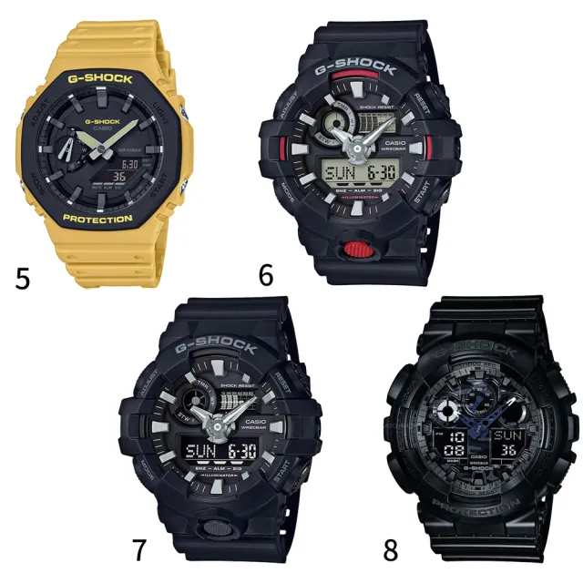 【CASIO 卡西歐】精選年度熱銷款潮流腕錶(多款任選)GA-2100/GA2110/GA-700/GA-100/BA-130系列