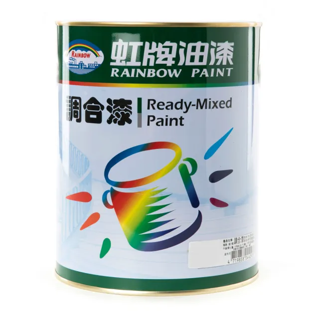 【虹牌】彩虹屋調合漆有光 象牙色 0.8L