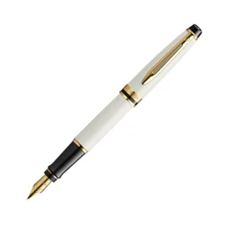 【WATERMAN】新權威系列 象牙白金夾 18K金 F尖 鋼筆 法國製造(EXPERT)