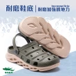 【母子鱷魚】-官方直營-撞色水陸刀鋒布希鞋-黑
