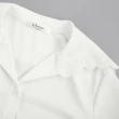 【OUWEY 歐薇】甜心刺繡花瓣學院領雪紡襯衫(白色；S-L；3222391520)