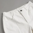 【OUWEY 歐薇】釘珠造型刷破抽鬚九分窄管褲(白色；S-L；3222068653)