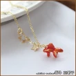 【Akiko Sakai】星星點綴幸福小金魚造型項鍊