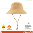 【ACTIONFOX】抗UV抗菌遮陽帽《黃》630-5273/漁夫帽/防曬帽/休閒帽(悠遊山水)