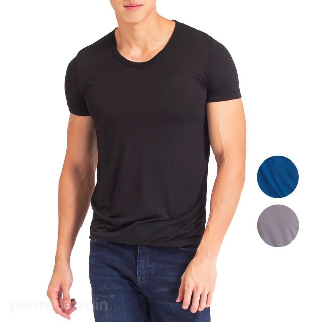 【pierre cardin 皮爾卡登】任選_夏季首選艾草低敏抑菌速乾透氣短袖衫(速達單件-黑/藍/灰)