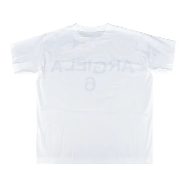 【MM6 MAISON MARGIELA】MM6 Maison Margiela黑字字母LOGO棉質短袖T恤(女款/白)