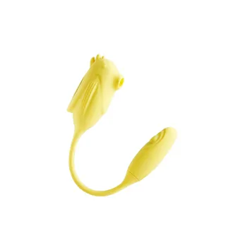 【情趣職人】精靈鳥 脈衝 拍打吮吸器-黃(情趣用品.吮吸器.變頻按摩器.女用按摩棒.G點.拍打.按摩棒)