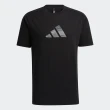 【adidas 愛迪達】Adidas FI 3bar Tee 男 短袖 上衣 T恤 亞洲版 運動 訓練 休閒 棉質 舒適 黑(H39354)