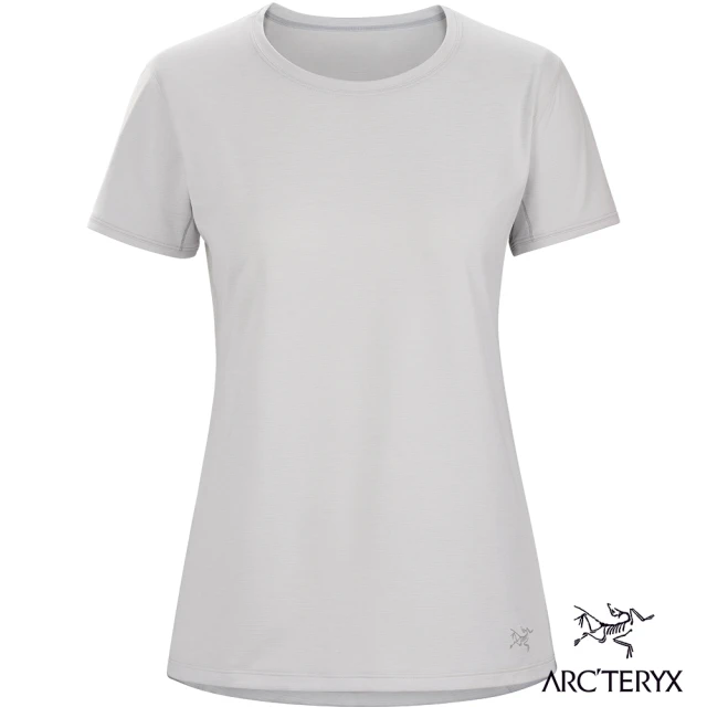 【Arcteryx 始祖鳥】女 Taema 快乾 短袖 圓領衫(空氣雜灰)
