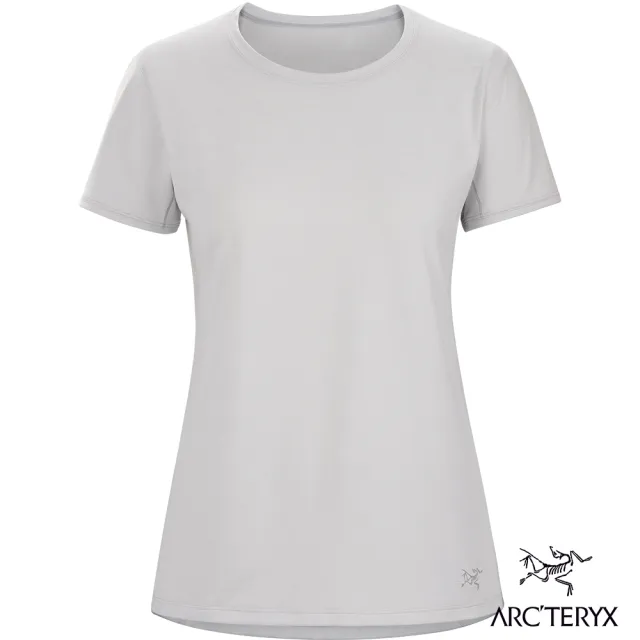 【Arcteryx 始祖鳥官方直營】女 Taema 快乾 短袖 圓領衫(空氣雜灰)