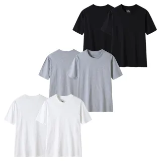 【zenfab】天然棉感素色上衣-黑白灰色(天然棉感透氣)