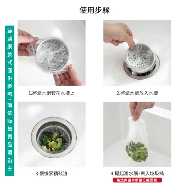 【百特兔寶】巧易潔水槽濾水網600枚組合包(菜渣過濾/排水孔過濾/網狀過濾/殘渣過濾/廚房用品)