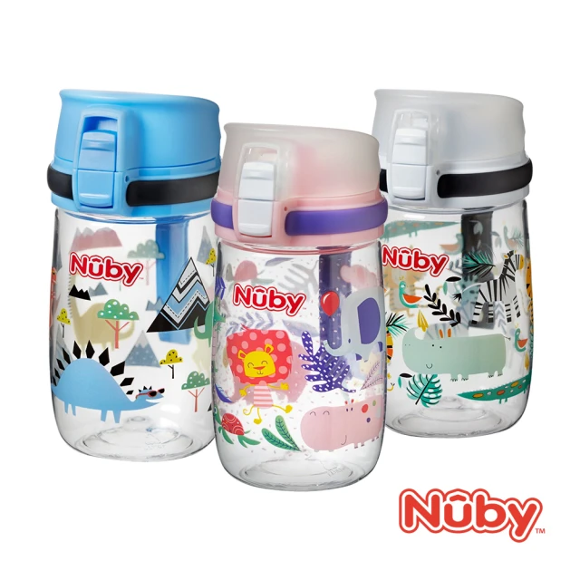 【Nuby】晶透直飲杯_300ml(3色可選)