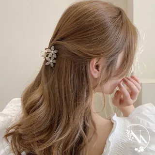 【NANA】娜娜 琿珠綻放兩朵花氣質髮夾 HPD10(氣質髮夾)