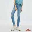 【BRAPPERS】女款 冰膚美丹寧系列-冰膚美中腰窄管褲(淺藍)
