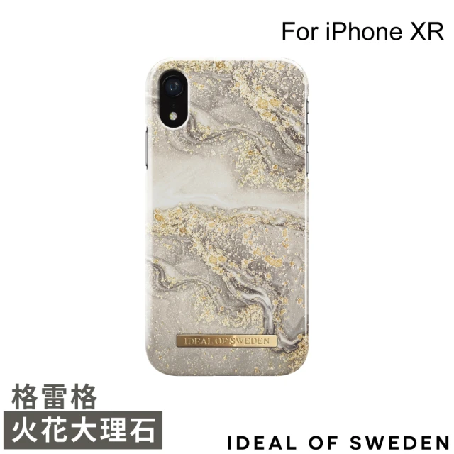 【iDeal Of Sweden】iPhone XR 6.1吋 北歐時尚瑞典流行手機殼(格雷格火花大理石)