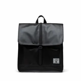 【Herschel】官方直營 後背包 City Mid 防水 環保材質 復古造型 極致黑 14L