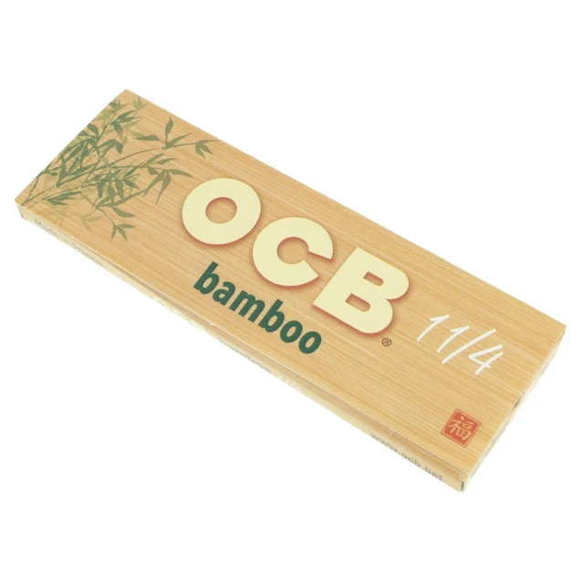【OCB】法國進口-Bamboo-純天然竹製未漂白超薄捲煙紙-1 1/4*5包(76mm)