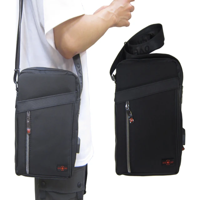 OverLandOverLand 肩側包小容量二層主袋+外袋共五層(防水尼龍布USB外接+線)