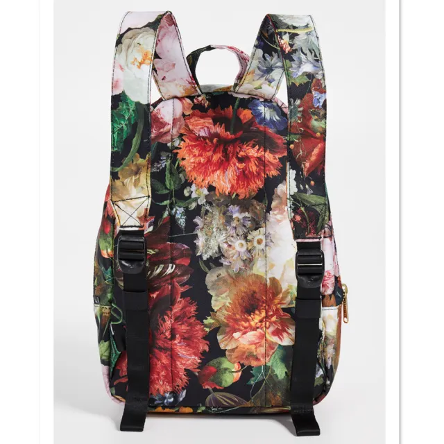 【Herschel】雙11 Grove XS 中型 Hoffman 聯名款 秋天 花卉 金屬拉鍊 帆布 女生 背包 小包 小後