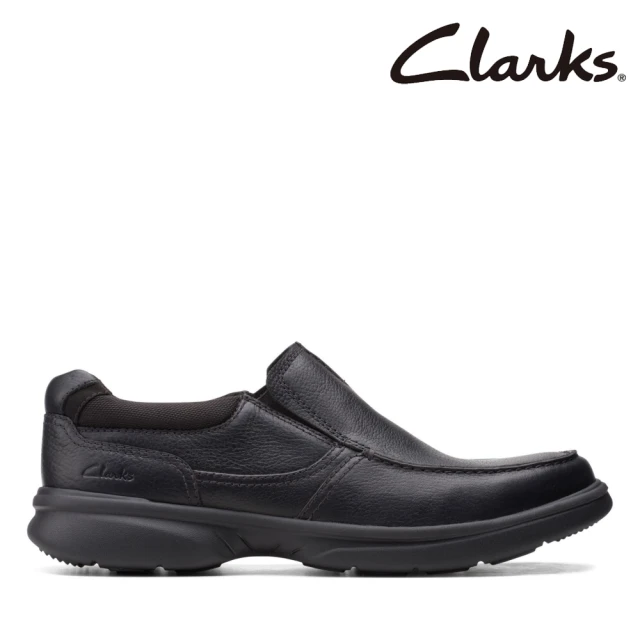 Clarks 男鞋Bradley Free寬楦輕量荔枝紋套入便鞋(CLM53160C)
