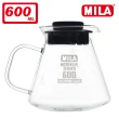【MILA】日本製 織部燒 咖啡濾杯01-琥珀飴釉(附耐熱玻璃壺600ml)