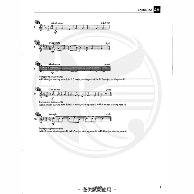 【ABRSM 英國皇家】聽力測驗試題 第4-5級 含2片CD(Specimen Aural Tests Grade 4-5 With 2 CDs)