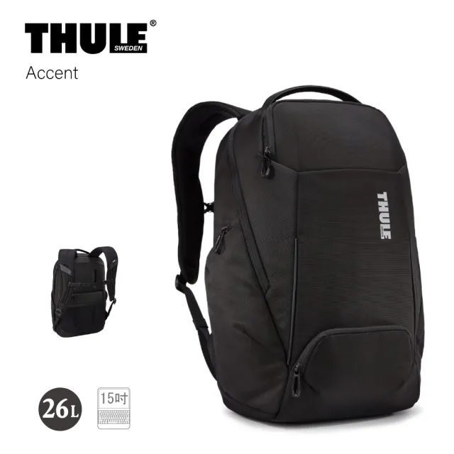 【Thule 都樂】26L 後背包 15.6吋 筆電包 TACBP-2316 電腦包 Accent(贈環保購物袋１入)