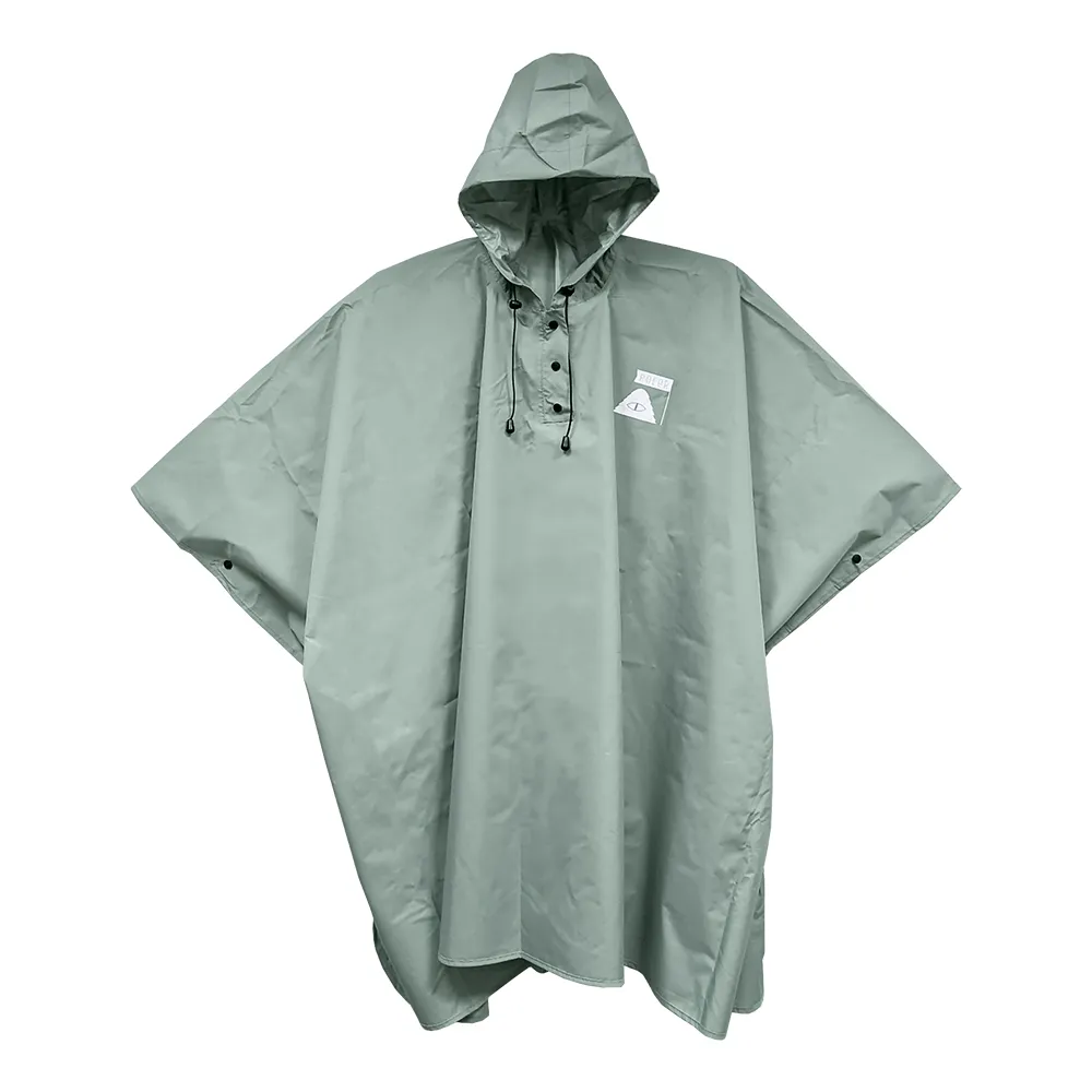 【POLER STUFF】日韓限定 POLER RAIN COAT 橄欖綠兩用斗篷雨衣