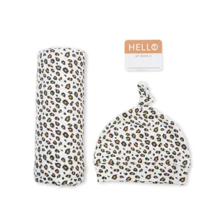 【Lulujo】新生兒竹纖維帽子包巾禮盒組-2入組 親子良品(多款可選)