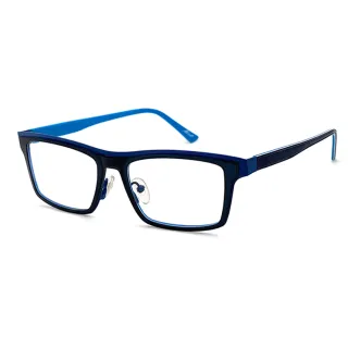 【SUNS】光學眼鏡 薄鋼鏡框超彈性複合材質 藍框雙色系列 15282高品質光學鏡框