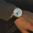 【CONSTANT 康斯登】自製機芯超薄月相腕錶-咖啡 42mm(FC-705V4S4)