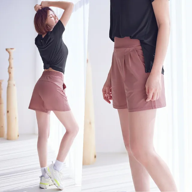 【STL】現貨 yoga 韓國 涼感 女 運動短褲 Fine Pintuck Short Pants 打摺立體 A字褲管 休閒 快乾(多色)